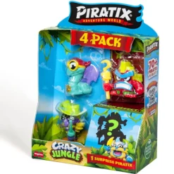 Piratix Crazy Jungle 4 Pack Varios Modelos> Figuras Acción