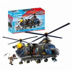Playmobil City Action Fuerza Especiales Helicóptero Banana - 71149> Vehículos Y Pistas