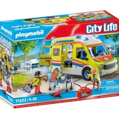 Playmobil City Life Ambulancia con Luz y Sonido - 71202> Figuras Acción