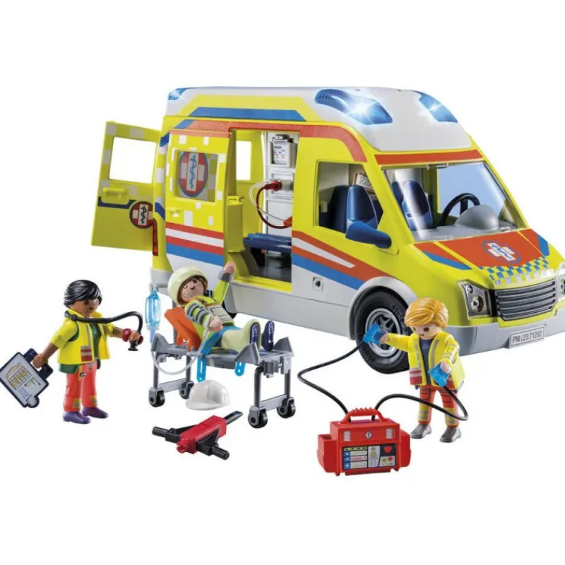 Playmobil City Life Ambulancia con Luz y Sonido - 71202> Figuras Acción