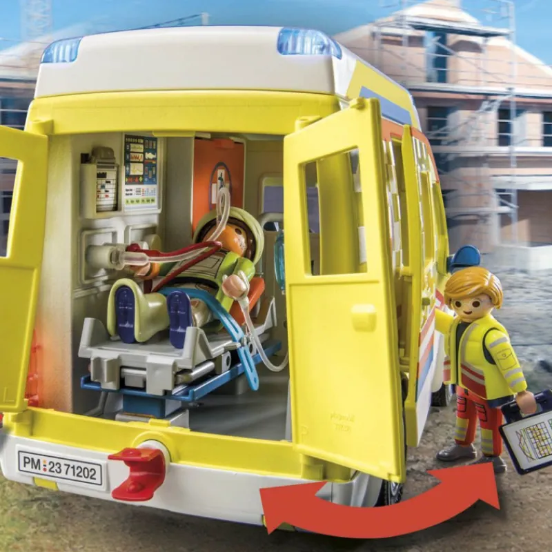 Playmobil City Life Ambulancia con Luz y Sonido - 71202> Figuras Acción