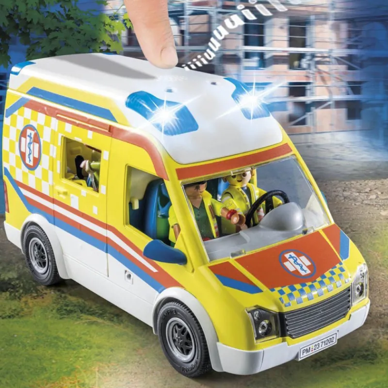 Playmobil City Life Ambulancia con Luz y Sonido - 71202> Figuras Acción