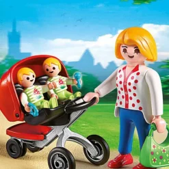 Playmobil City Life Mamá con Carrito de Gemelos - 5573><noscript><img width=