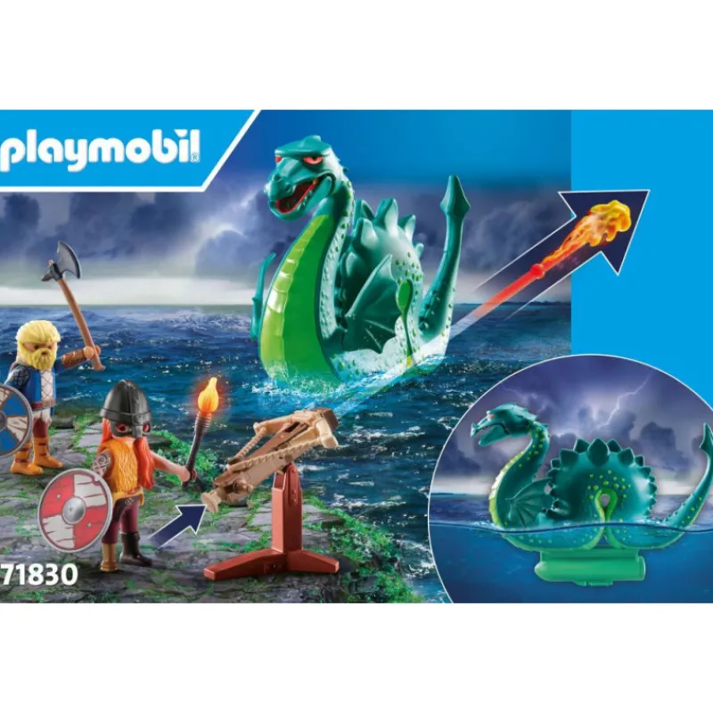Playmobil Héroes Vikingos con Monstruo Marino - 71830> Figuras Acción