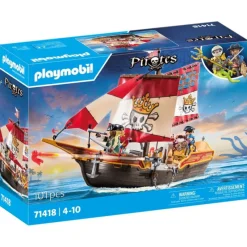 Playmobil Pirates Barco Pirata - 71418> Figuras Acción|Vehículos Y Pistas