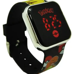 Pokemon Pokémon Reloj Digital Led Negro Charmander> Juguetes Electrónicos