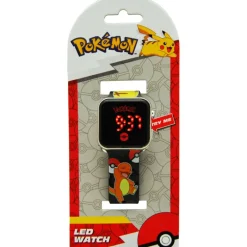Pokemon Pokémon Reloj Digital Led Negro Charmander> Juguetes Electrónicos