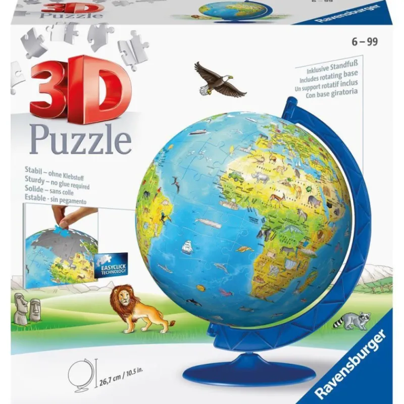 Otras marcas Ravensburger Puzzle 3D 180 Piezas Globo Terráqueo Nueva Edición> Puzzles|Vuelta Al Cole