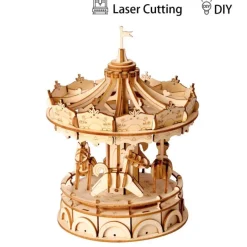 Otras marcas Robotime Carrousel Maqueta de Madera> Construcción|Fan Zone
