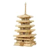 Robotime Five Storied Pagoda Maqueta de Madera> Construcción|Fan Zone