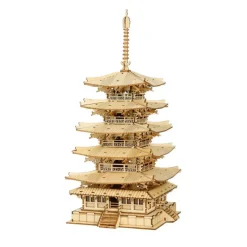 Robotime Five Storied Pagoda Maqueta de Madera> Construcción|Fan Zone