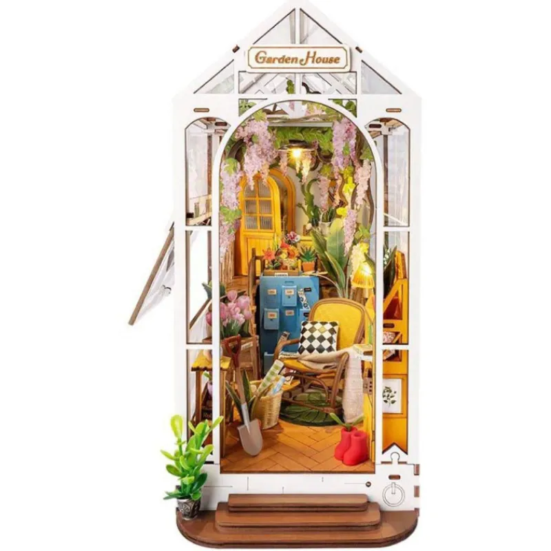 Otras marcas Robotime Flower House Sujetalibros> Construcción|Fan Zone
