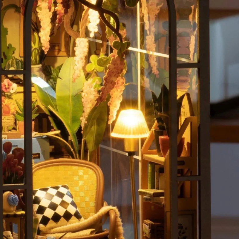 Otras marcas Robotime Flower House Sujetalibros> Construcción|Fan Zone