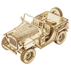 Otras marcas Robotime Jeep del Ejército Maqueta de Madera> Construcción|Fan Zone