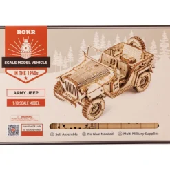 Otras marcas Robotime Jeep del Ejército Maqueta de Madera> Construcción|Fan Zone