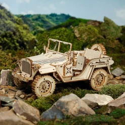 Otras marcas Robotime Jeep del Ejército Maqueta de Madera><noscript><img width=