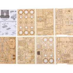 Otras marcas Robotime Jeep del Ejército Maqueta de Madera><noscript><img width=