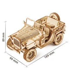Otras marcas Robotime Jeep del Ejército Maqueta de Madera><noscript><img width=