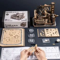 Robotime Marble Spaceport Laberinto de Canicas Maqueta de Madera><noscript><img width=