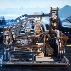 Robotime Marble Spaceport Laberinto de Canicas Maqueta de Madera><noscript><img width=