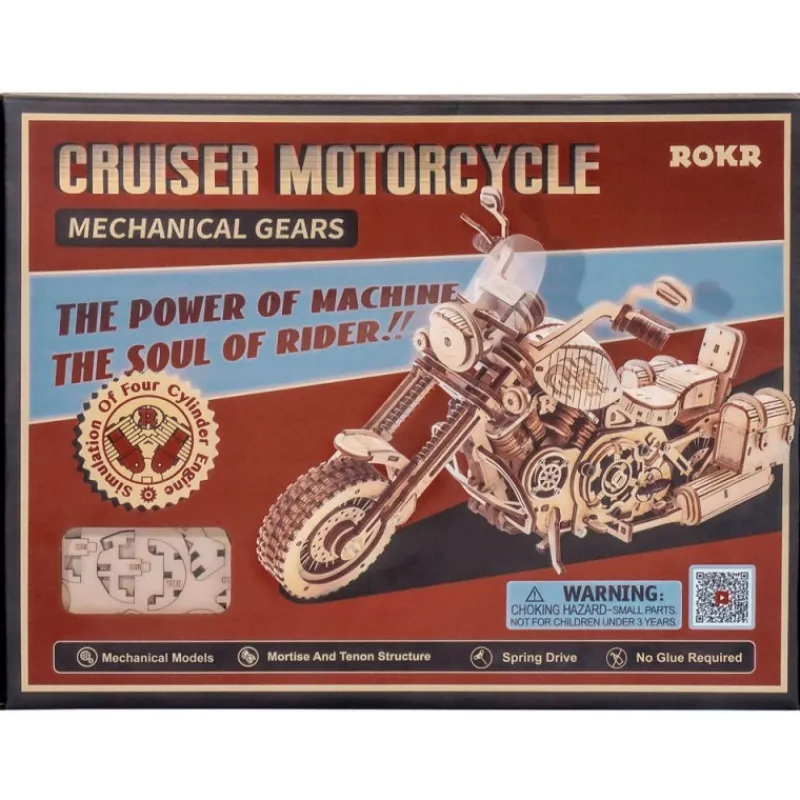 Otras marcas Robotime Motocicleta Maqueta de Madera> Construcción|Fan Zone