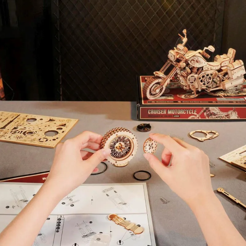 Otras marcas Robotime Motocicleta Maqueta de Madera> Construcción|Fan Zone