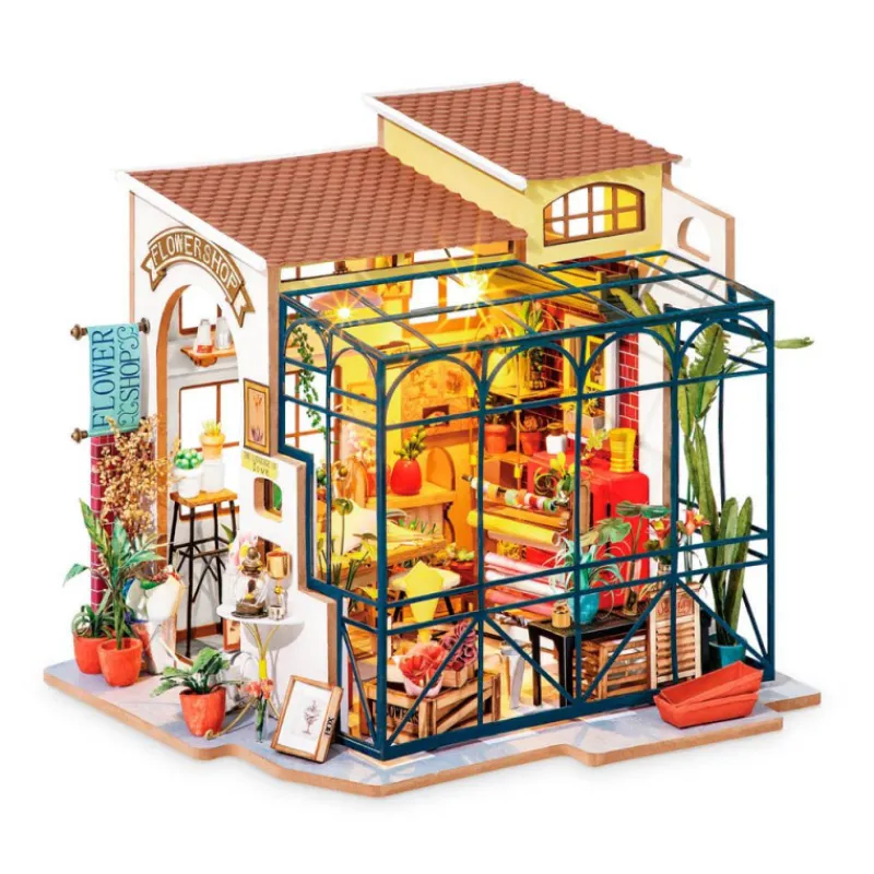 Otras marcas Robotime Tienda de Flores de Emily Maqueta> Construcción|Fan Zone