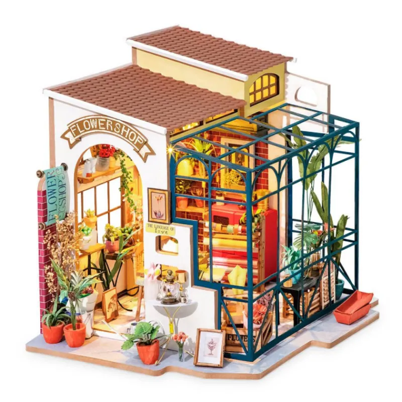 Otras marcas Robotime Tienda de Flores de Emily Maqueta> Construcción|Fan Zone