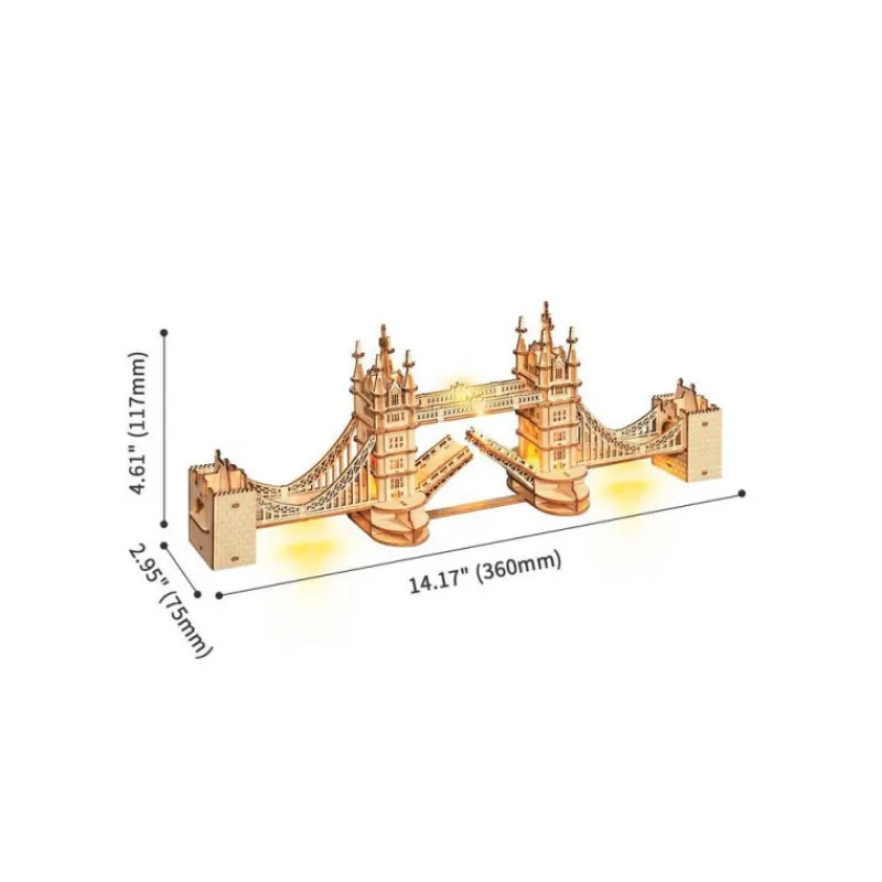 Otras marcas Robotime Tower Bridge Maqueta de Madera> Construcción|Fan Zone