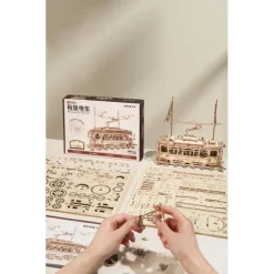 Robotime Tranvía Clásico Maqueta de Madera><noscript><img width=