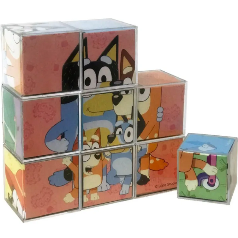 Bluey Rompecabezas 9 Cubos> Puzzles