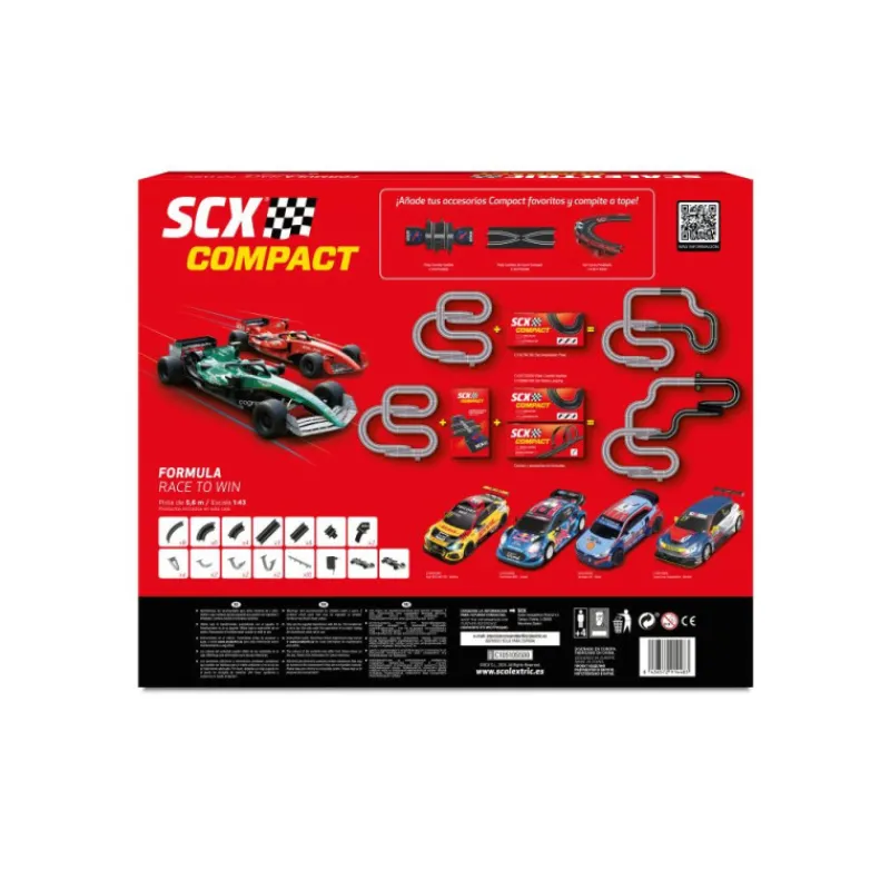 Scalextric Compact Fórmula Race to Win> Vehículos Y Pistas