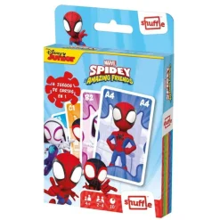 Spidey and his amazing friends Shuffle 4 Juegos de Cartas en 1> Juegos De Mesa