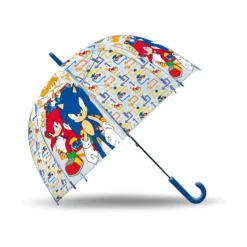 Sonic Paraguas Transparente Campana 46 cm> Vuelta Al Cole