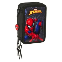 Spider-man Attack Plumier Triple 37 Piezas> Vuelta Al Cole