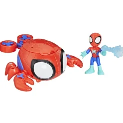Spidey and his amazing friends Water Webs Set Vehículo y Figura Aracno-Cangrejo> Figuras Acción
