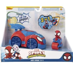 Spidey and his amazing friends Vehículo Web Strike 2 en 1> Vehículos Y Pistas