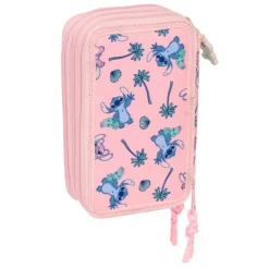 Disney Stitch Beach Plumier Triple 37 Piezas> Vuelta Al Cole