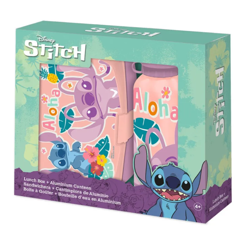 Disney Stitch Cantimplora Aluminio y Sandwichera> Vuelta Al Cole