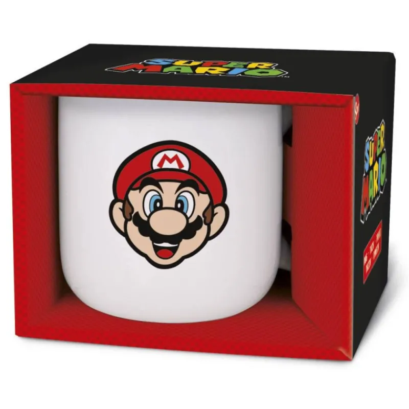 Super mario Taza Cerámica Desayuno 400 ml> Fan Zone|Vuelta Al Cole