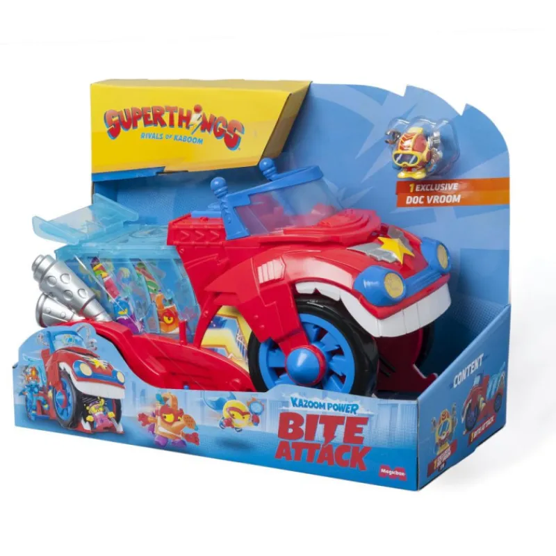 Superthings Kazoom Power Bite Attack> Figuras Acción|Vehículos Y Pistas