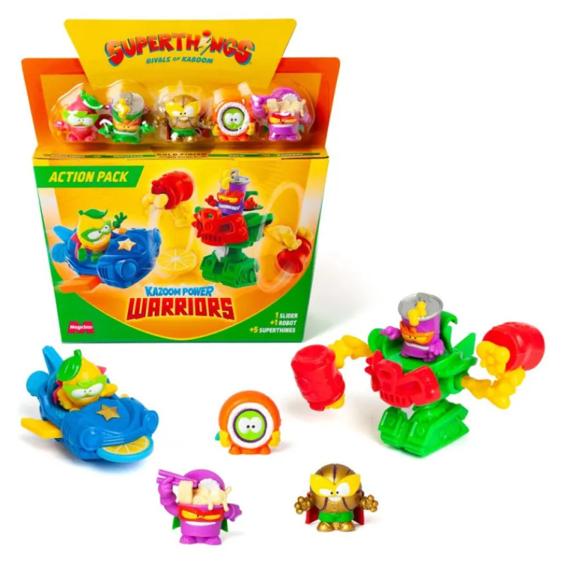 Superthings Kazoom Power Warriors Action Pack Varios Modelos> Figuras Acción