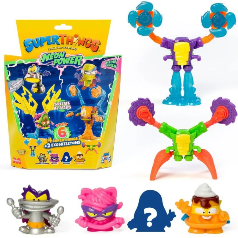 Superthings Neon Power Pack 6 Figuras Varios Modelos> Figuras Acción
