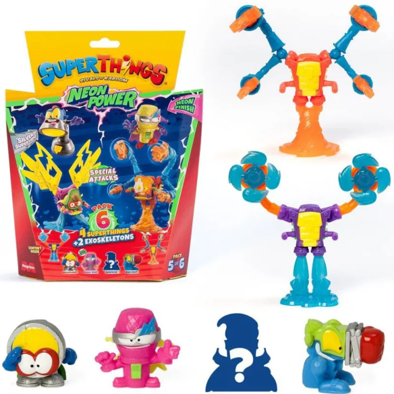Superthings Neon Power Pack 6 Figuras Varios Modelos> Figuras Acción