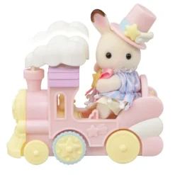 Sylvanian families Crème Chocolate en Tren y Erin Panda en Avión><noscript><img width=