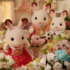 Sylvanian families Familia Conejo Chocolate><noscript><img width=