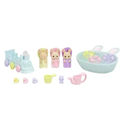 Sylvanian families La Hora Del Baño De Los Trillizos> Figuras Acción