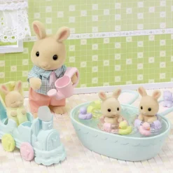 Sylvanian families La Hora Del Baño De Los Trillizos><noscript><img width=