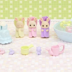 Sylvanian families La Hora Del Baño De Los Trillizos><noscript><img width=