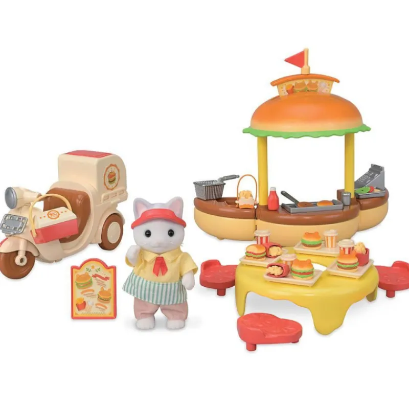 Sylvanian families Puesto de Hamburguesas> Figuras Acción